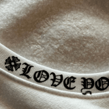 Chrome Hearts White & Black Love You Neck Logo Sweater - Morely TrendsChrome Hearts Type here:)