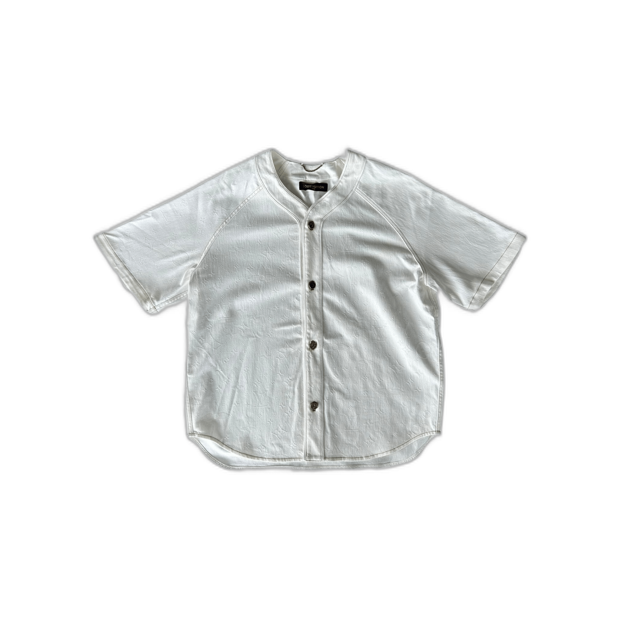Louis Vuitton White Monogram Baseball Jersey - Morely TrendsLouis Vuitton Type here:)