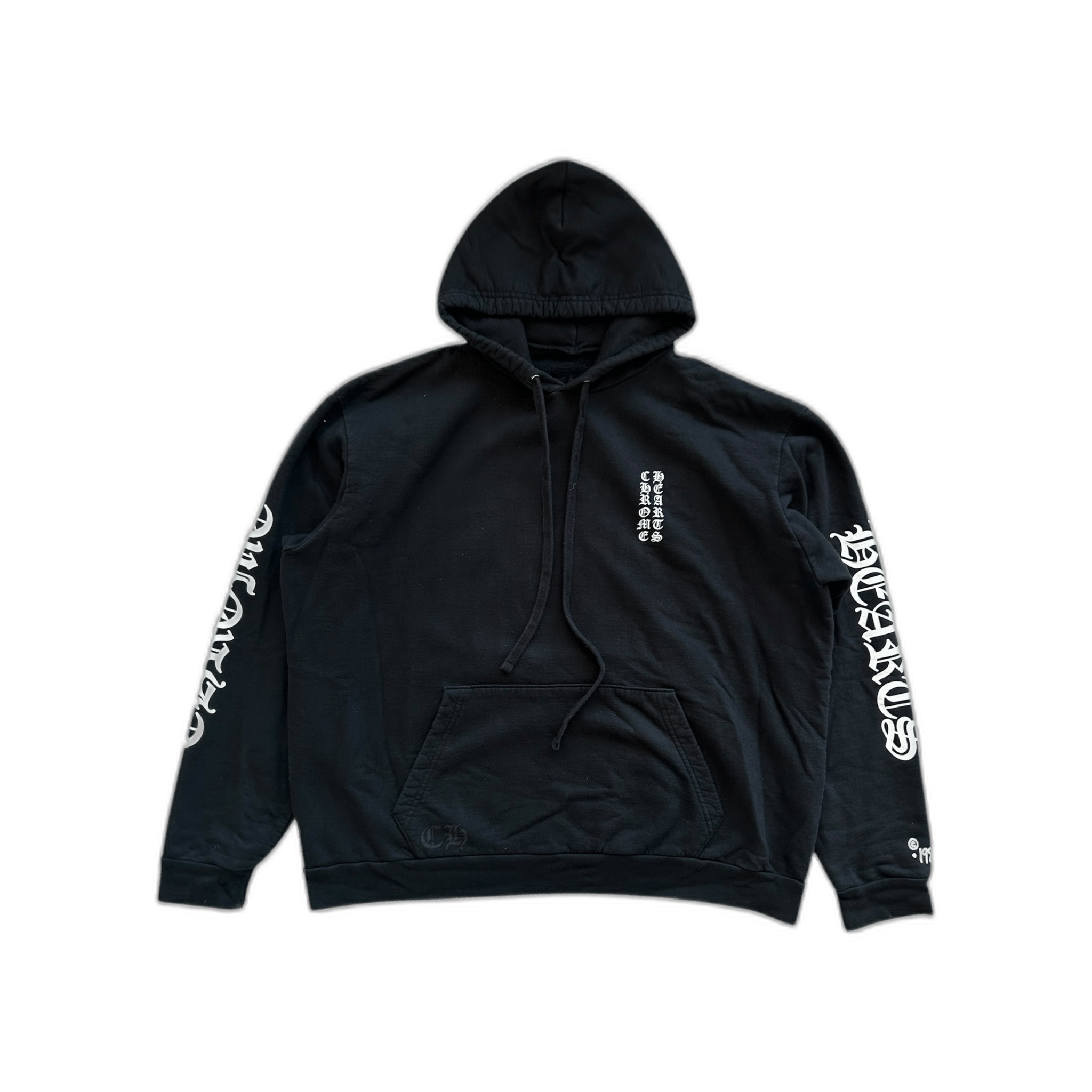 Chrome Hearts Black & White 1988 Script Logo Hoodie - Morely TrendsChrome Hearts Type here:)
