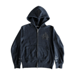 Chrome Hearts Black Leather Triple Cross Patch Zip Up Hoodie - Morely TrendsChrome Hearts Type here:)