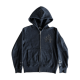 Chrome Hearts Black Leather Triple Cross Patch Zip Up Hoodie - Morely TrendsChrome Hearts Type here:)