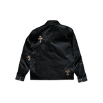 Chrome Hearts Black & Cheetah Cross Patch Work Dog Jacket - Morely TrendsChrome Hearts Type here:)