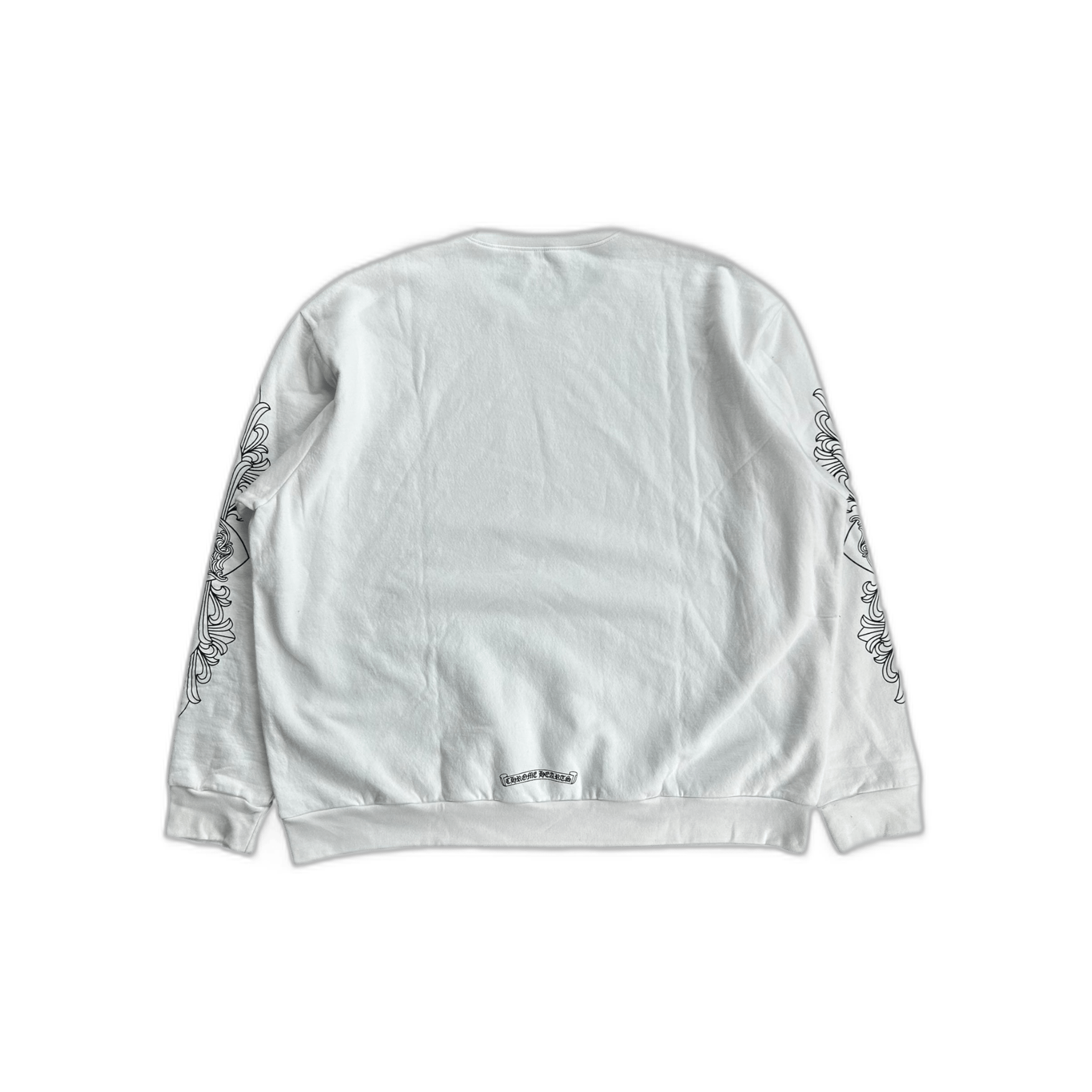Chrome Hearts White & Black Love You Neck Logo Sweater - Morely TrendsChrome Hearts Type here:)