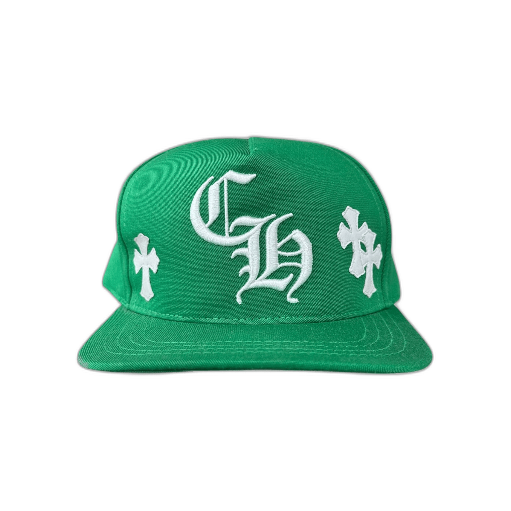 Chrome Hearts Green & White Cross Patch Hat - Morely TrendsChrome Hearts Type here:)