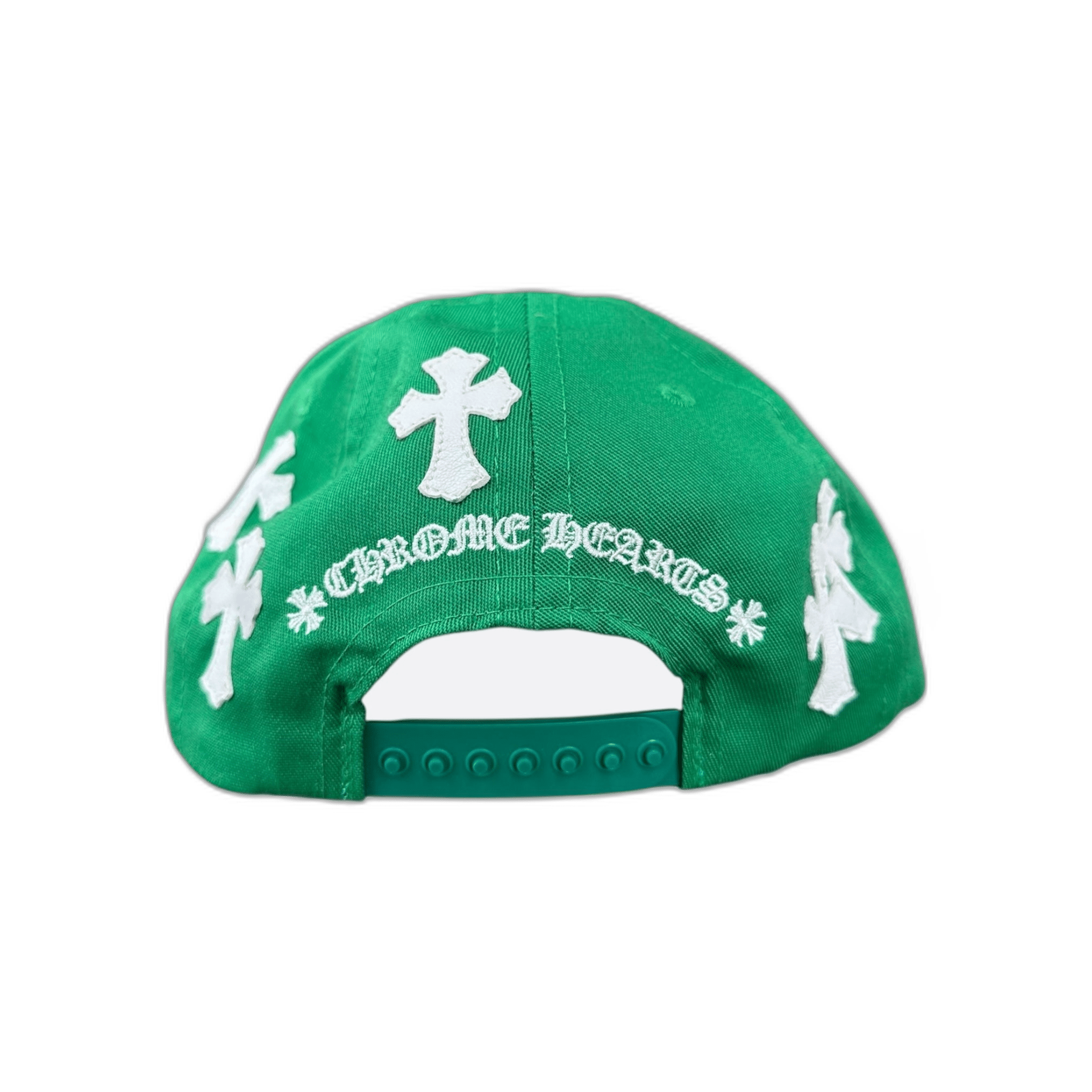 Chrome Hearts Green & White Cross Patch Hat - Morely TrendsChrome Hearts Type here:)