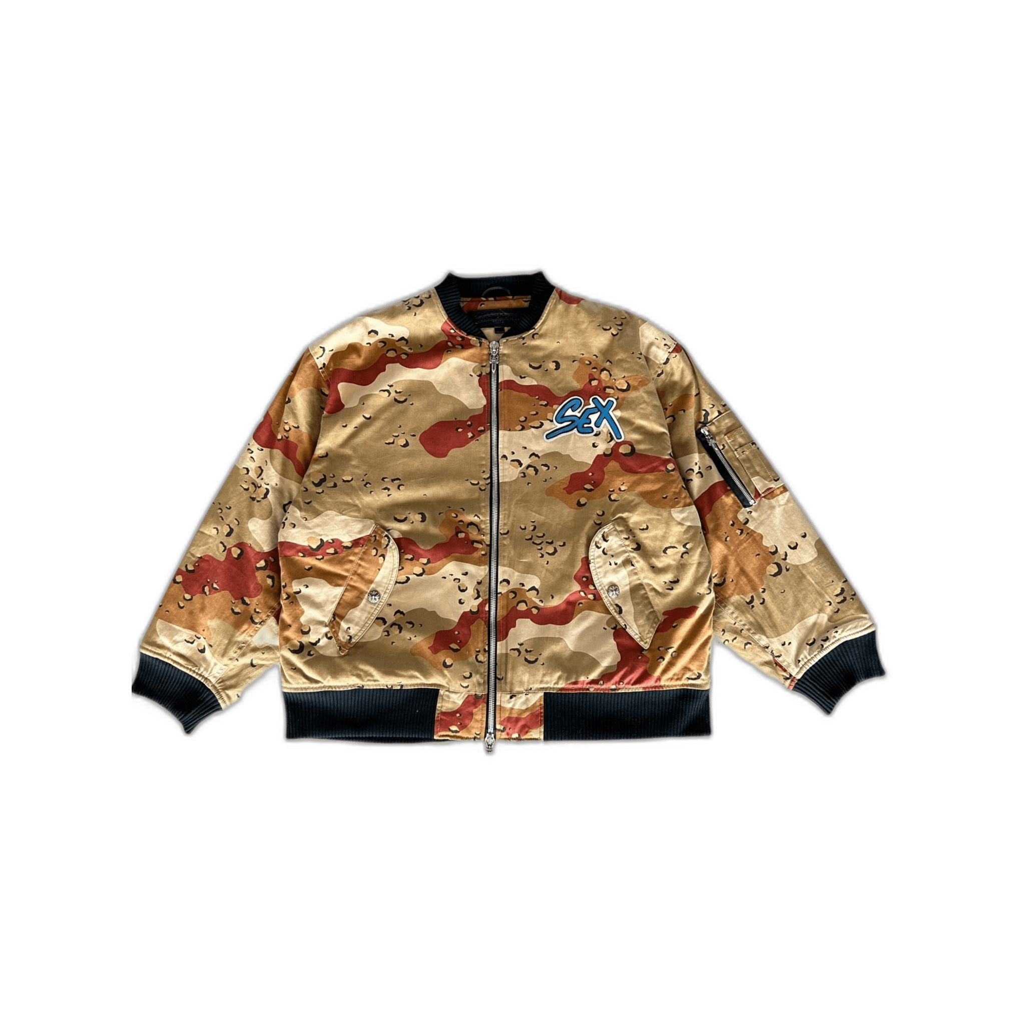 Chrome Hearts Desert Camouflage Sex Records Bomber Jacket - Morely TrendsChrome Hearts Type here:)