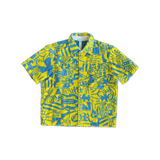 Chrome Hearts Yellow & Blue Print Towel Button Up Shirt - Morely TrendsChrome Hearts Type here:)