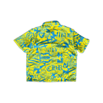 Chrome Hearts Yellow & Blue Print Towel Button Up Shirt - Morely TrendsChrome Hearts Type here:)