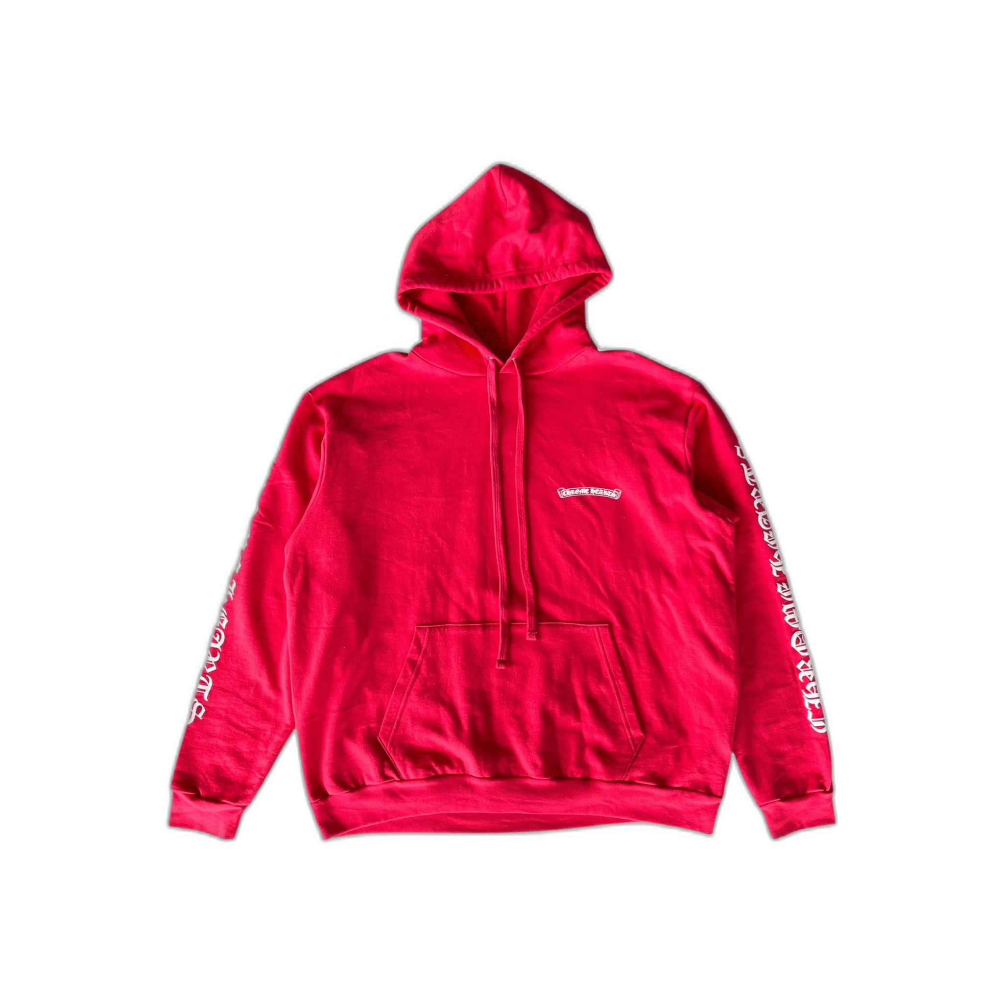 Chrome Hearts Red & White Scroll Logo Hoodie - Morely TrendsChrome Hearts Type here:)