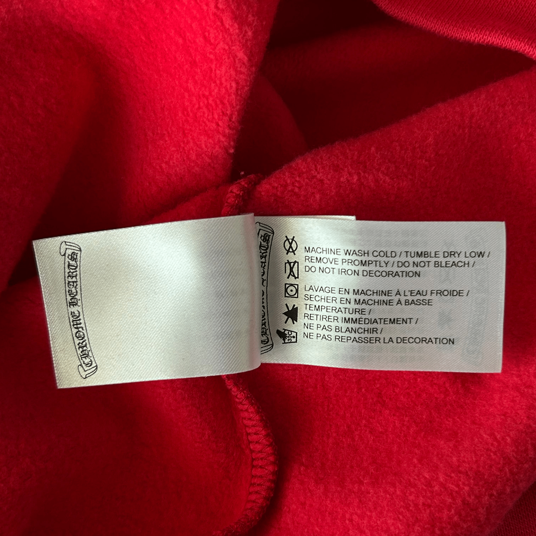 Chrome Hearts Red & White Scroll Logo Hoodie - Morely TrendsChrome Hearts Type here:)