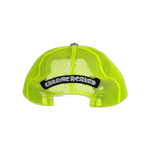 Chrome Hearts Neon Yellow Cemetery Cross Patch Trucker Hat - Morely TrendsChrome Hearts Type here:)