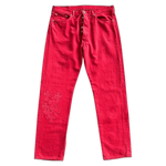 Chrome Hearts Red Large Cross Patch Jeans - Morely TrendsChrome Hearts Type here:)
