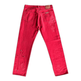 Chrome Hearts Red Large Cross Patch Jeans - Morely TrendsChrome Hearts Type here:)