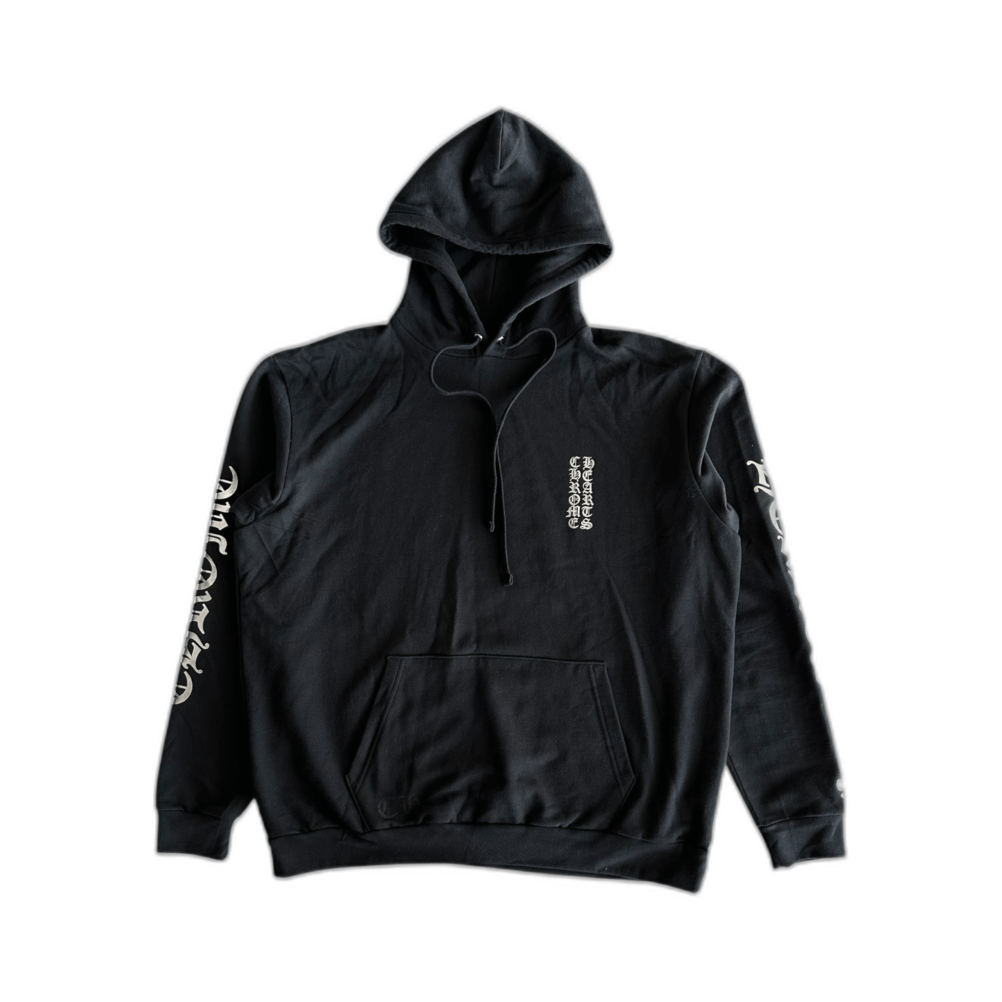 Chrome Hearts Black & Silver Script Logo Hoodie - Morely TrendsChrome Hearts Type here:)