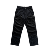 Chrome Hearts Black Nylon & Leather Carpenter Pants - Morely TrendsChrome Hearts Type here:)