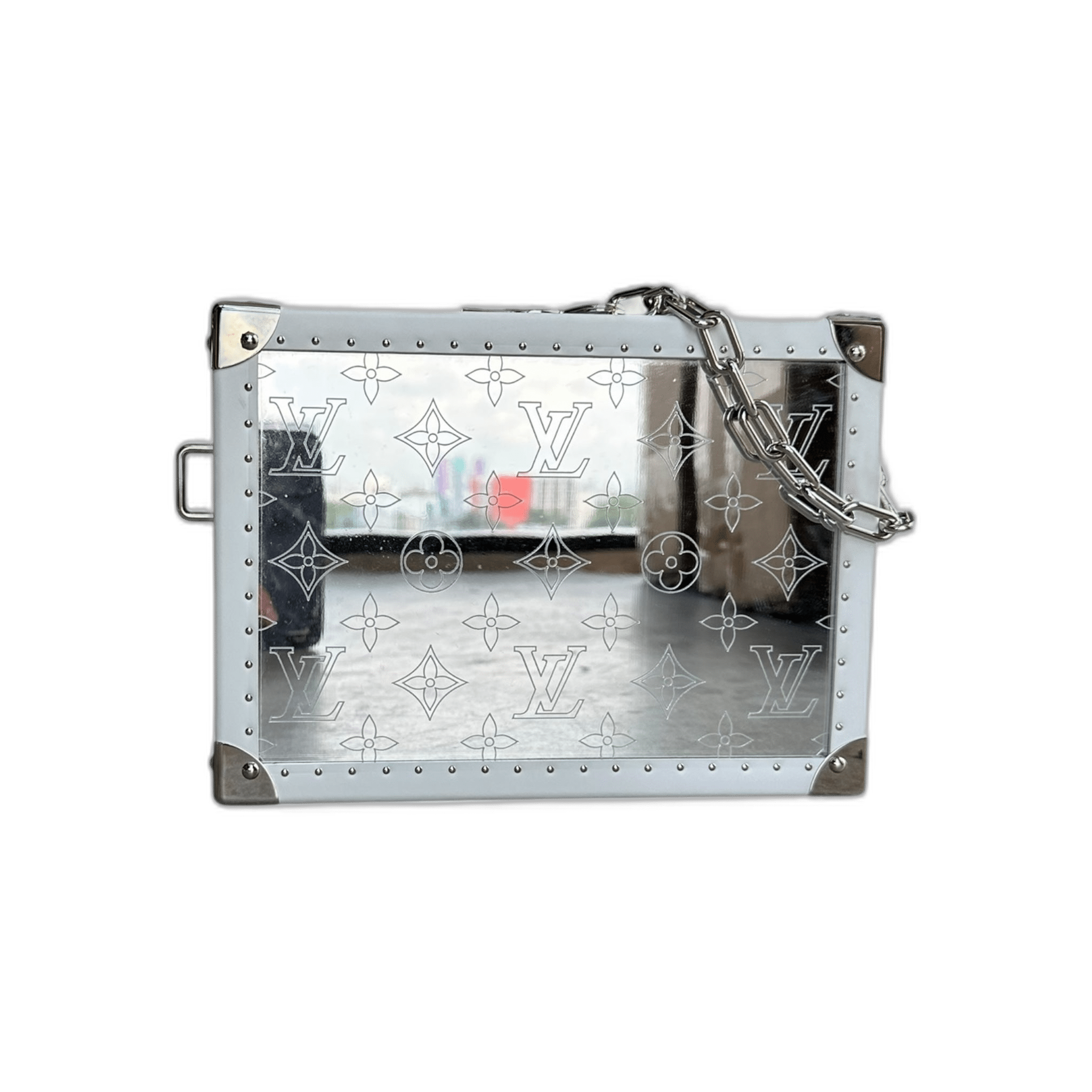 Louis Vuitton White Mirror Monogram Trunk - Morely TrendsLouis Vuitton Type here:)