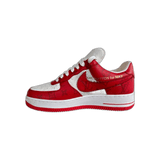 Louis Vuitton Nike Red & White Monogram Air Force 1 - Morely TrendsLouis Vuitton Type here:)