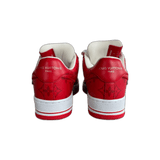 Louis Vuitton Nike Red & White Monogram Air Force 1 - Morely TrendsLouis Vuitton Type here:)