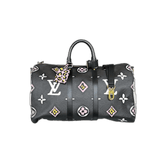Louis Vuitton Black Wild At Heart Monogram Keepall 45 - Morely TrendsLouis Vuitton Type here:)