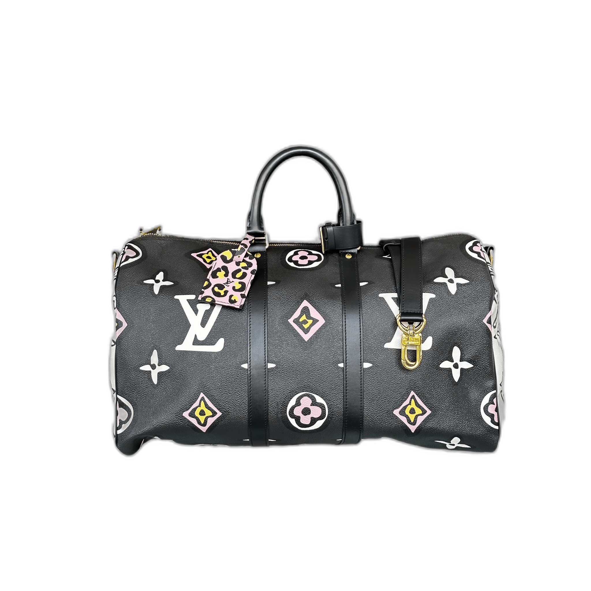 Louis Vuitton Black Wild At Heart Monogram Keepall 45 - Morely TrendsLouis Vuitton Type here:)