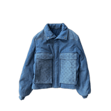 Louis Vuitton Blue Monogram Padded Denim Jacket - Morely TrendsLouis Vuitton Type here:)