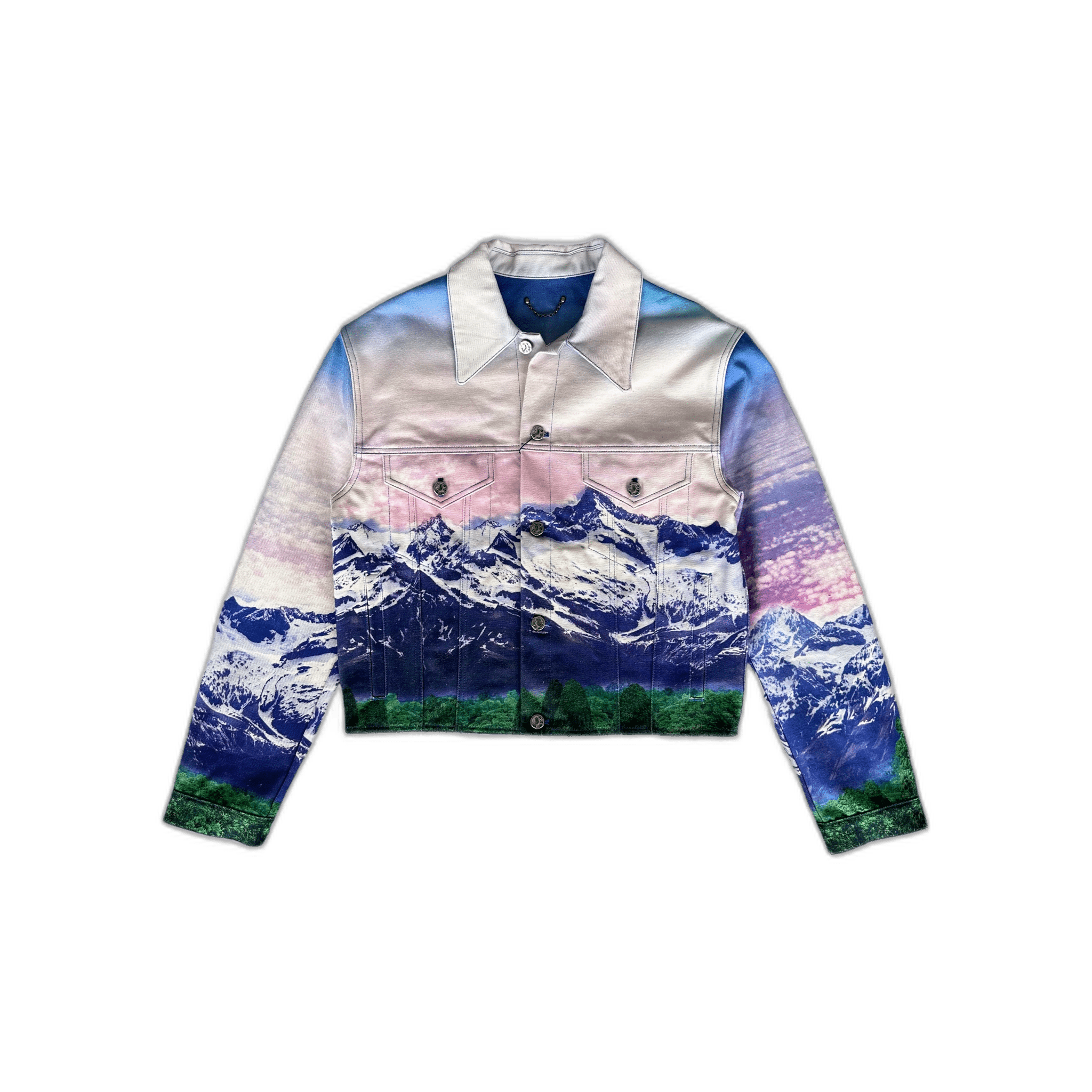 Louis Vuitton Multicolor Landscape Denim Jacket - Morely TrendsLouis Vuitton Type here:)