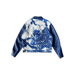 Louis Vuitton Blue Bandana Mixed Leather Jacket - Morely TrendsLouis Vuitton Type here:)
