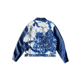Louis Vuitton Blue Bandana Mixed Leather Jacket - Morely TrendsLouis Vuitton Type here:)