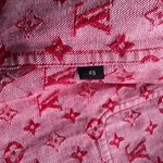 Louis Vuitton Supreme Red Monogram Chore Jacket 1/1 - Morely TrendsLouis Vuitton Type here:)