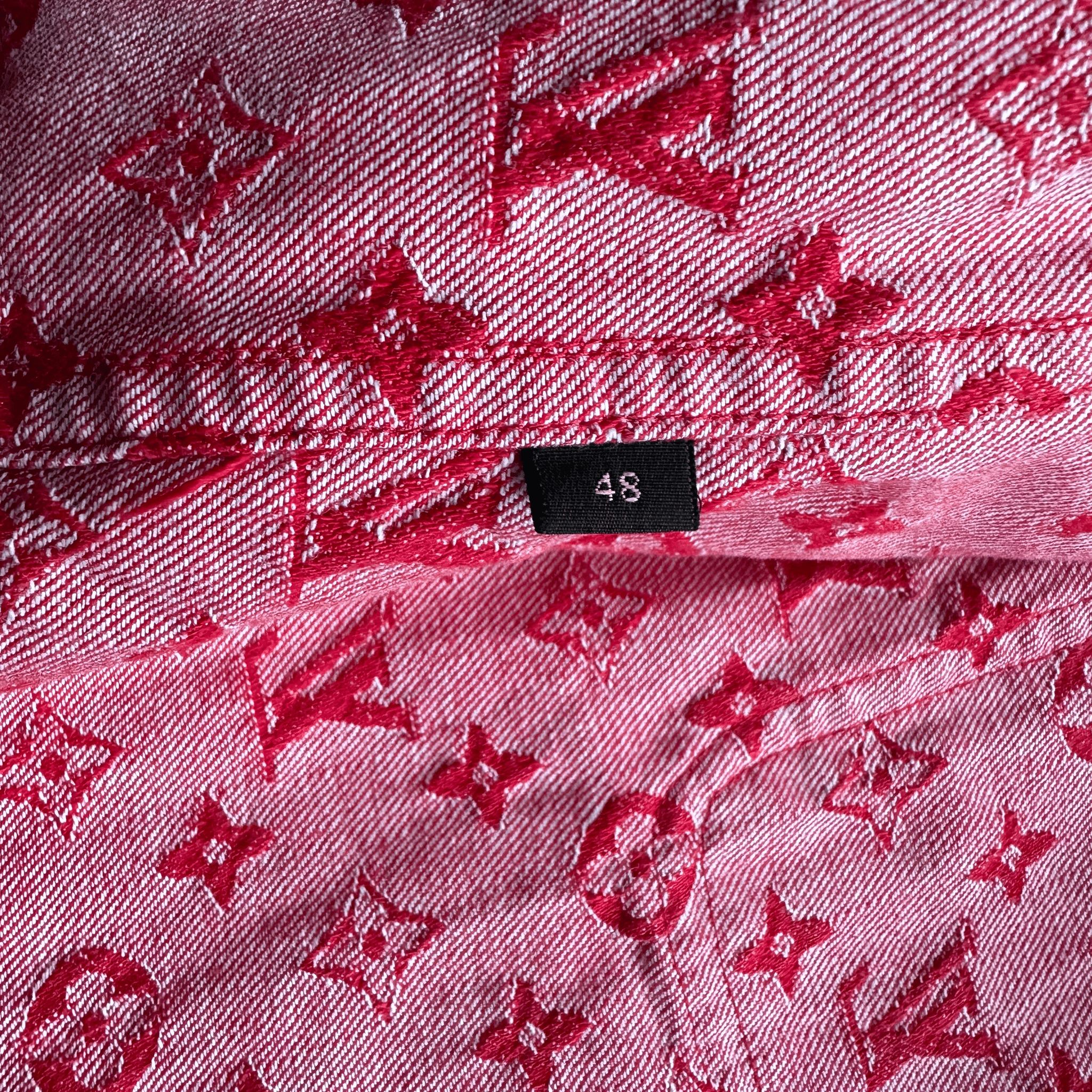 Louis Vuitton Supreme Red Monogram Chore Jacket 1/1 - Morely TrendsLouis Vuitton Type here:)