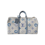 Louis Vuitton White & Blue Watercolor Monogram By The Pool Keepall 50 - Morely TrendsLouis Vuitton Type here:)