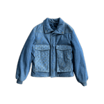 Louis Vuitton Blue Monogram Padded Denim Jacket - Morely TrendsLouis Vuitton Type here:)