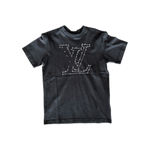 Louis Vuitton Black & White LV Stitch Logo T-Shirt - Morely TrendsLouis Vuitton Type here:)