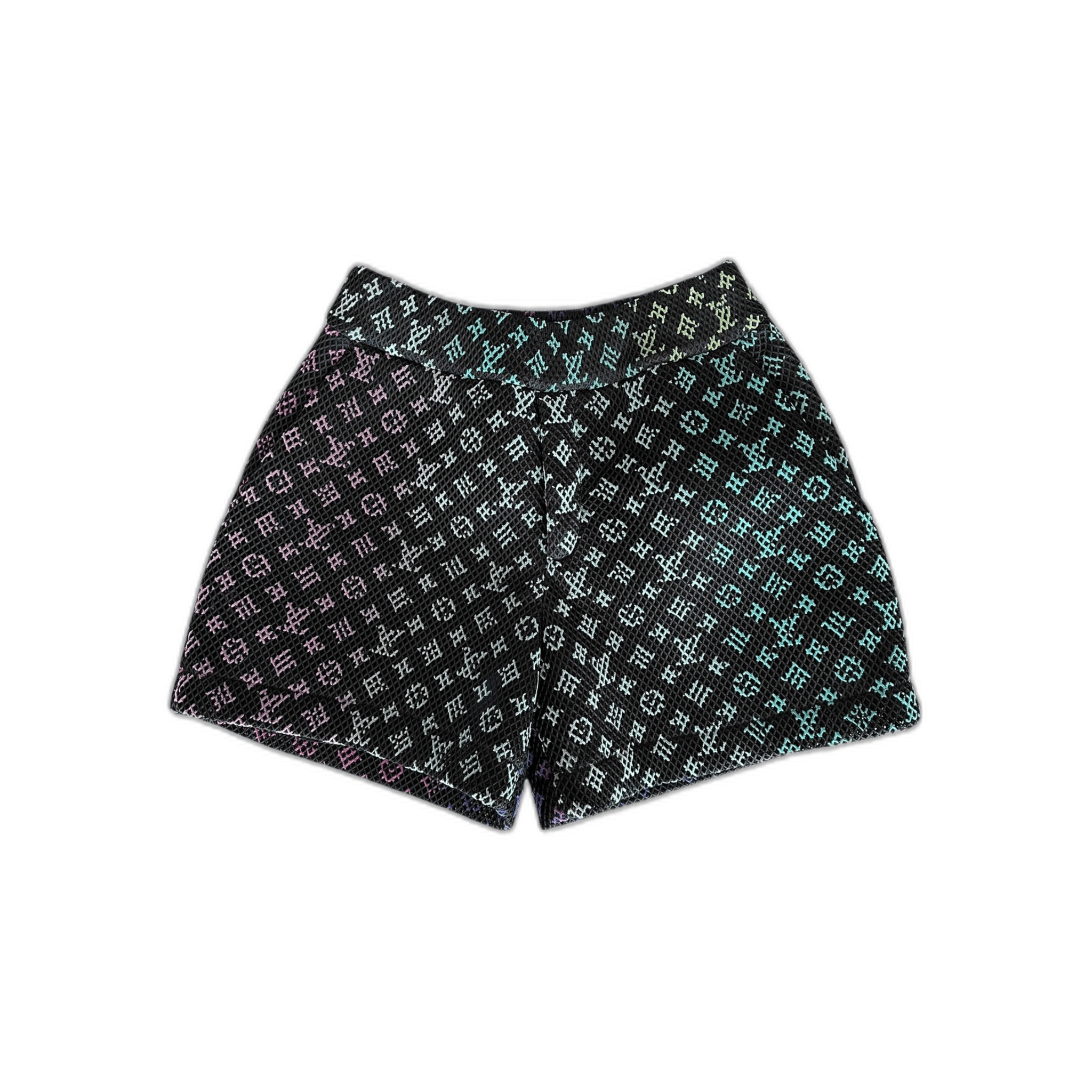 Louis Vuitton Black Rainbow Monogram Mesh Shorts - Morely TrendsLouis Vuitton Type here:)