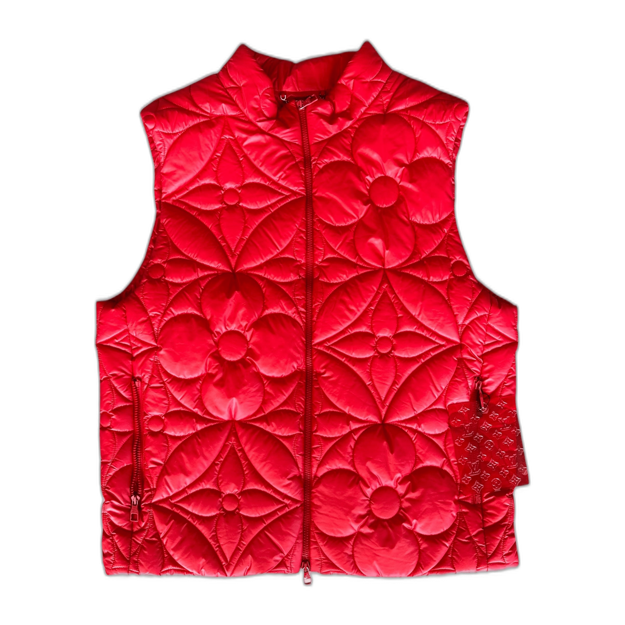 Louis Vuitton Red Flower Monogram Puffer Vest - Morely TrendsLouis Vuitton Type here:)