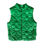 Louis Vuitton Green Flower Monogram Puffer Vest - Morely TrendsLouis Vuitton Type here:)