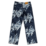 Louis Vuitton Blue Floral Monogram Jeans - Morely TrendsLouis Vuitton Type here:)