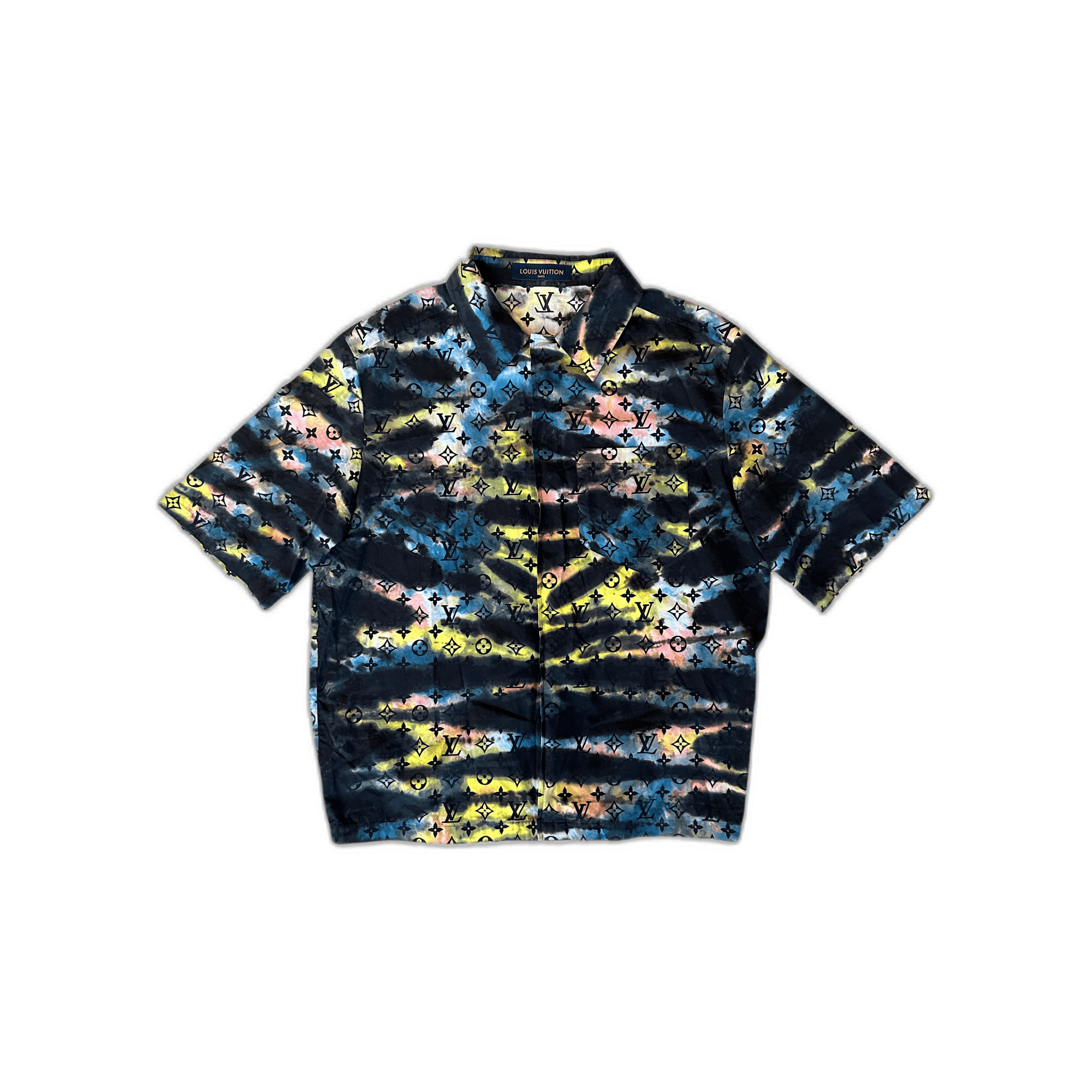 Louis Vuitton Mutlicolor Tie - Dye Camo Monogram Shirt - Morely TrendsLouis Vuitton Type here:)