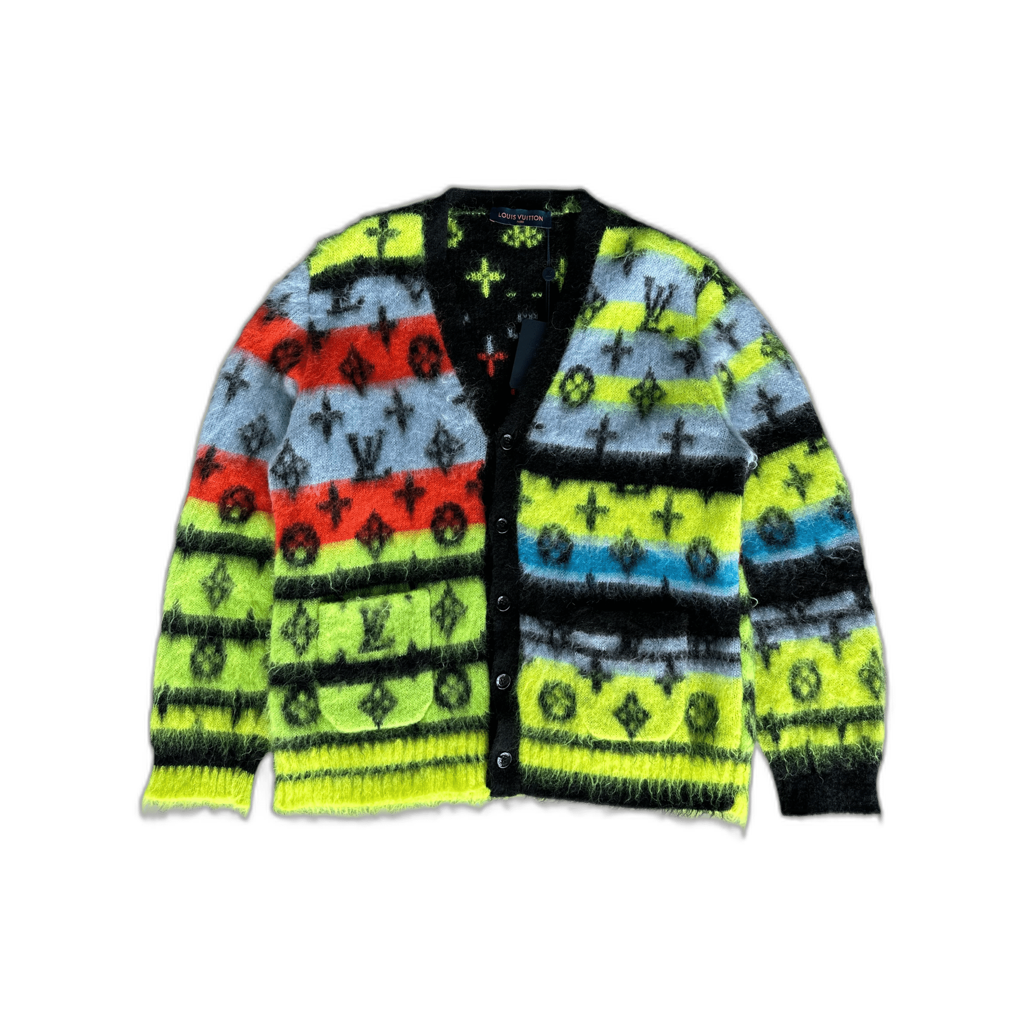Louis Vuitton Multicolor Monogram Mohair Cardigan - Morely TrendsLouis Vuitton Type here:)