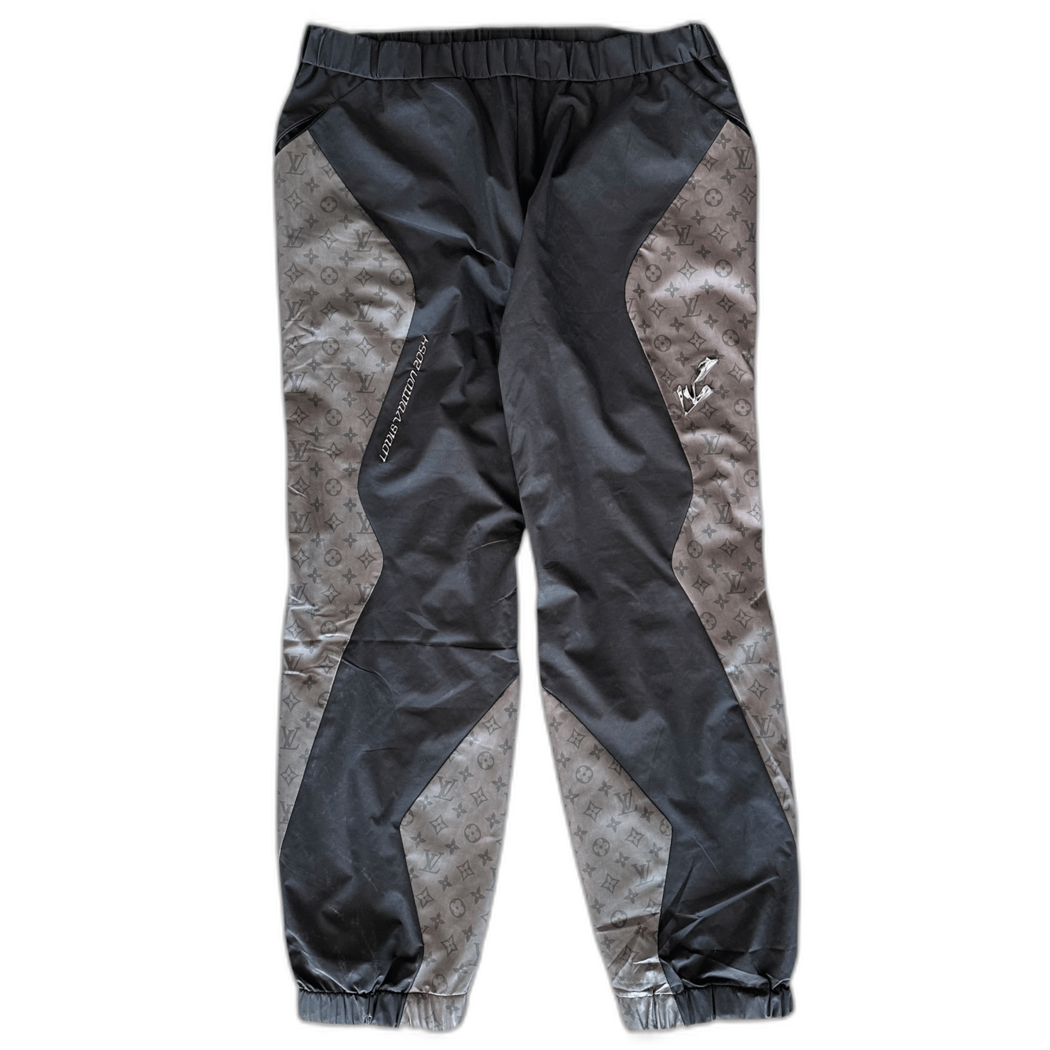 Louis Vuitton Black & Grey 2054 Monogram Heat Reflective Track Pants - Morely TrendsLouis Vuitton Type here:)