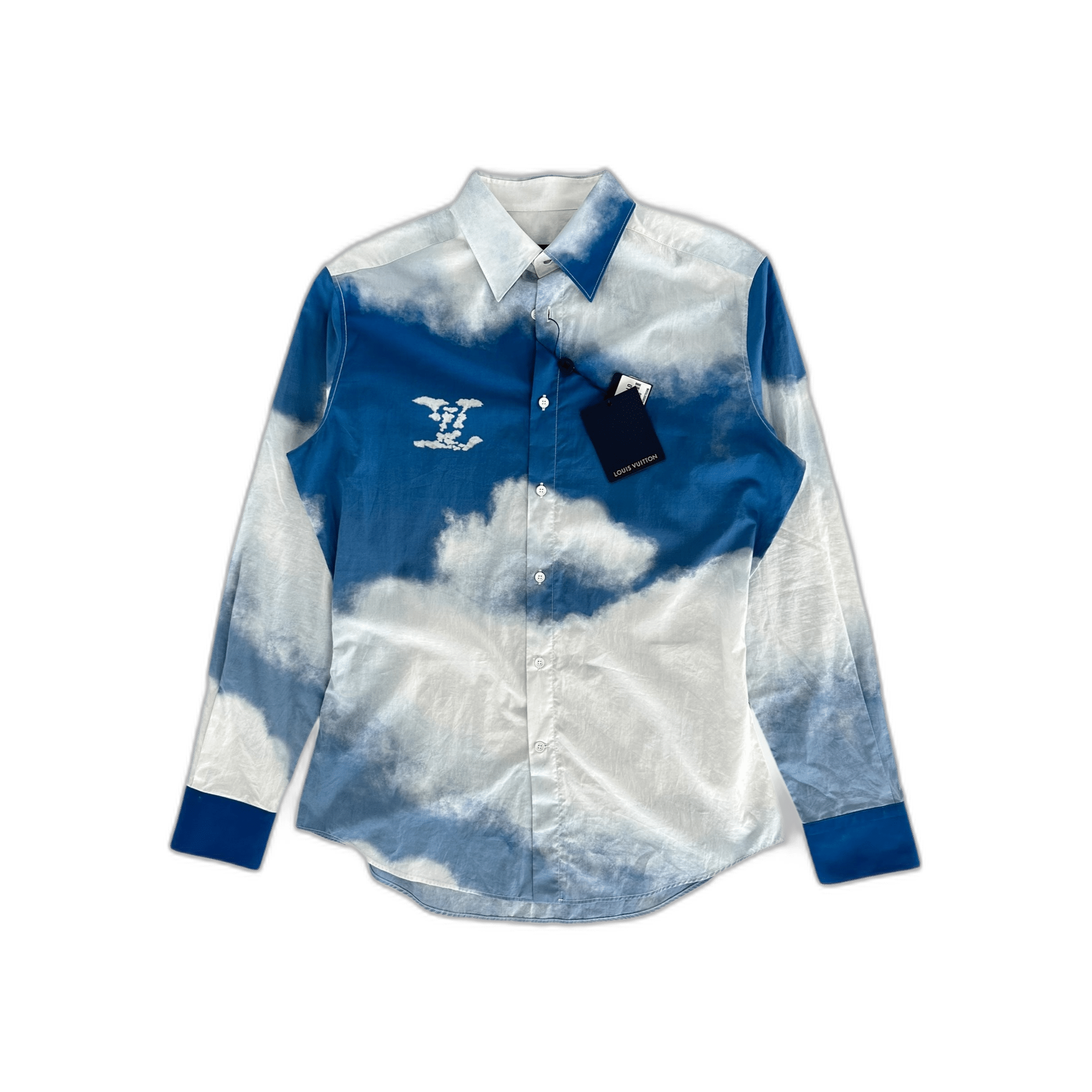 Louis Vuitton Blue & White Cloud Logo Button Up Shirt - Morely TrendsLouis Vuitton Type here:)