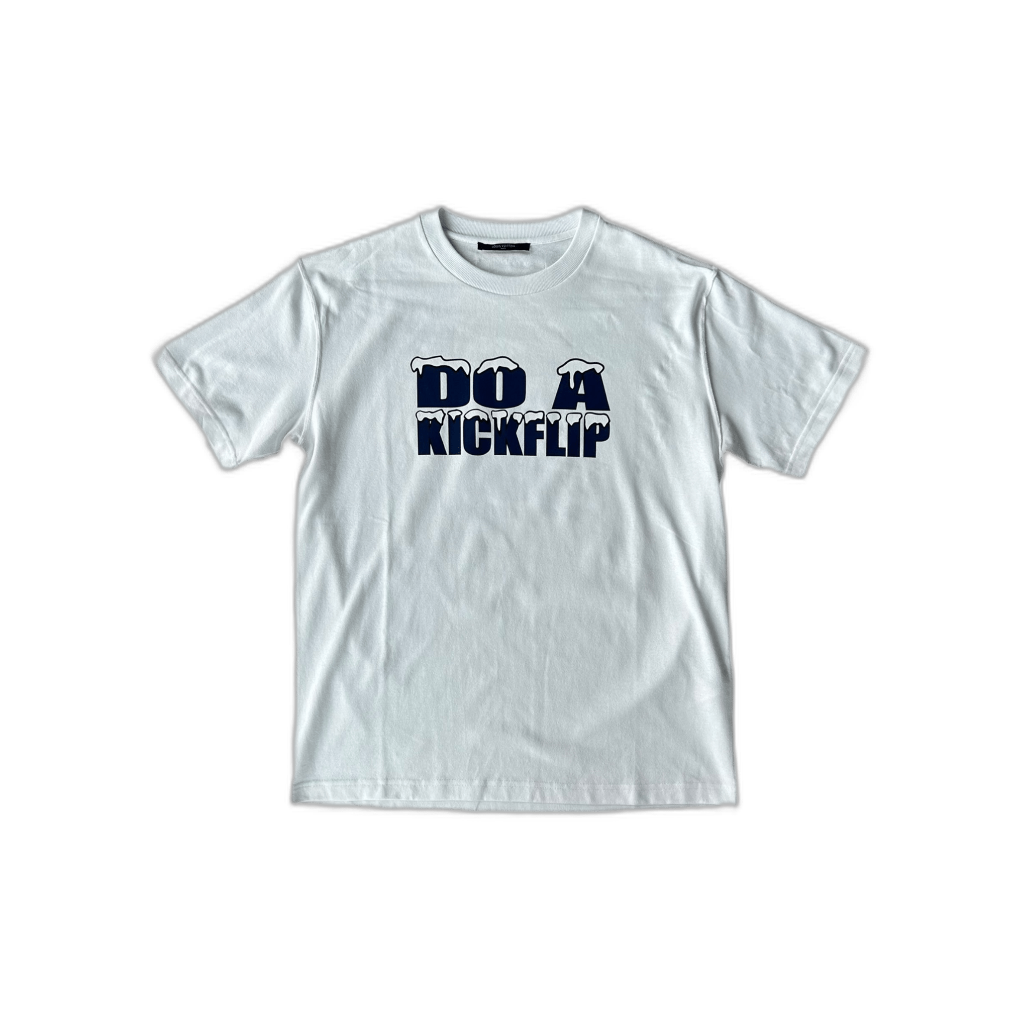 Louis Vuitton White Do A Kickflip T-Shirt - Morely TrendsLouis Vuitton Type here:)