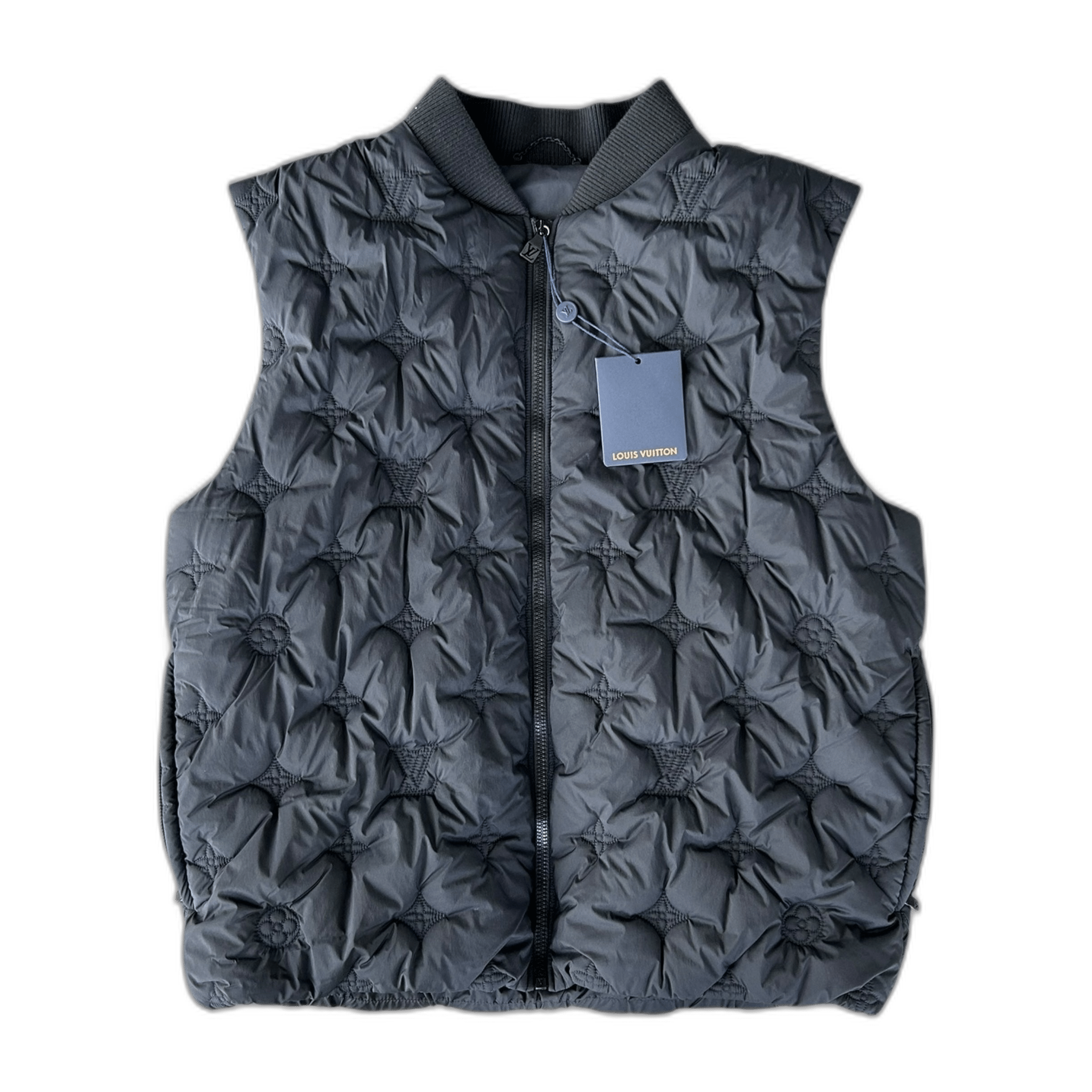 Louis Vuitton Black Embroidered Monogram Puffer Vest - Morely TrendsLouis Vuitton Type here:)