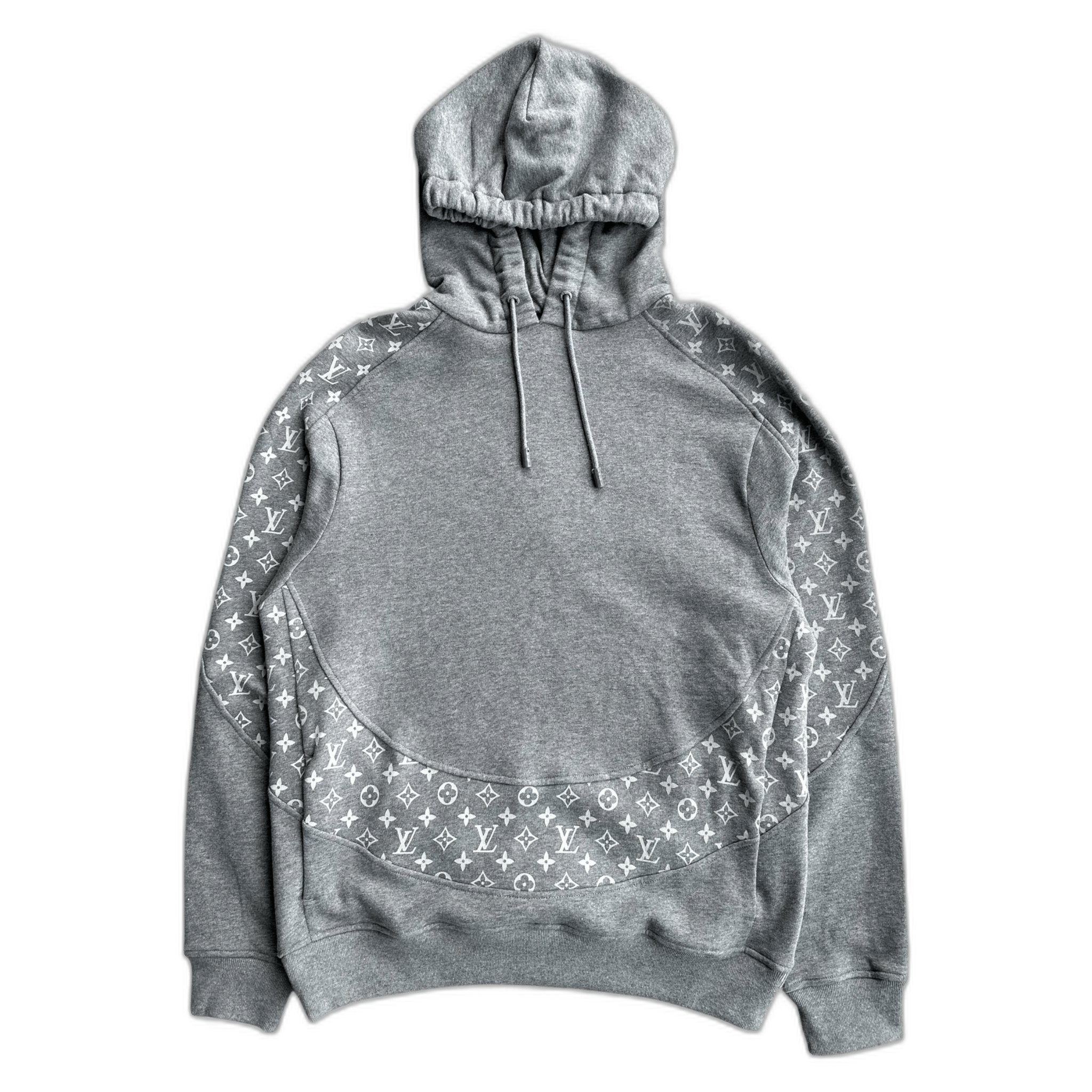 Louis Vuitton Grey Circle Cut Monogram Hoodie - Morely TrendsLouis Vuitton Type here:)
