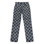 Louis Vuitton Navy Distorted Damier Print Jeans - Morely TrendsLouis Vuitton Type here:)