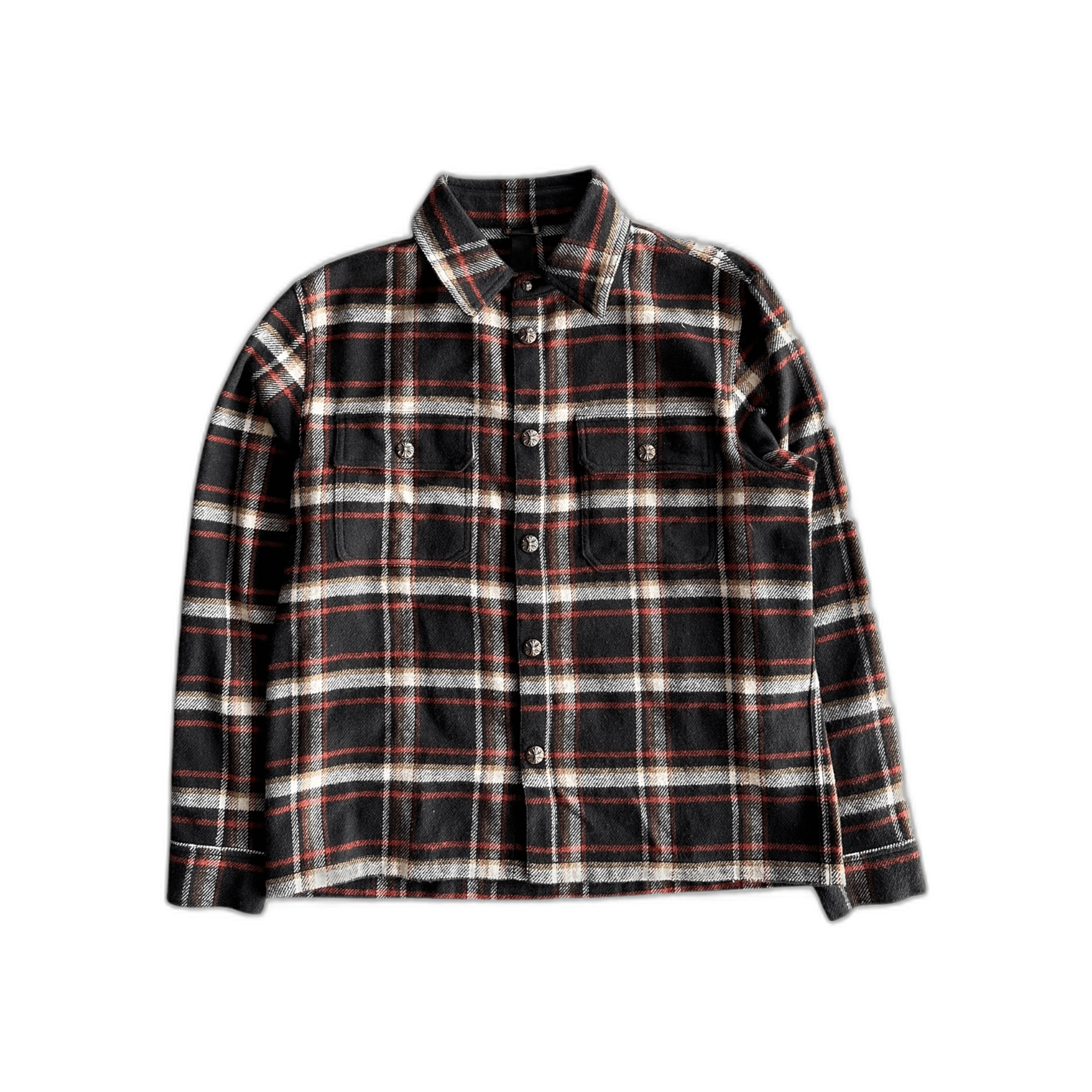 Chrome Hearts Black Plaid Flannel Jacket - Morely TrendsChrome Hearts Type here:)