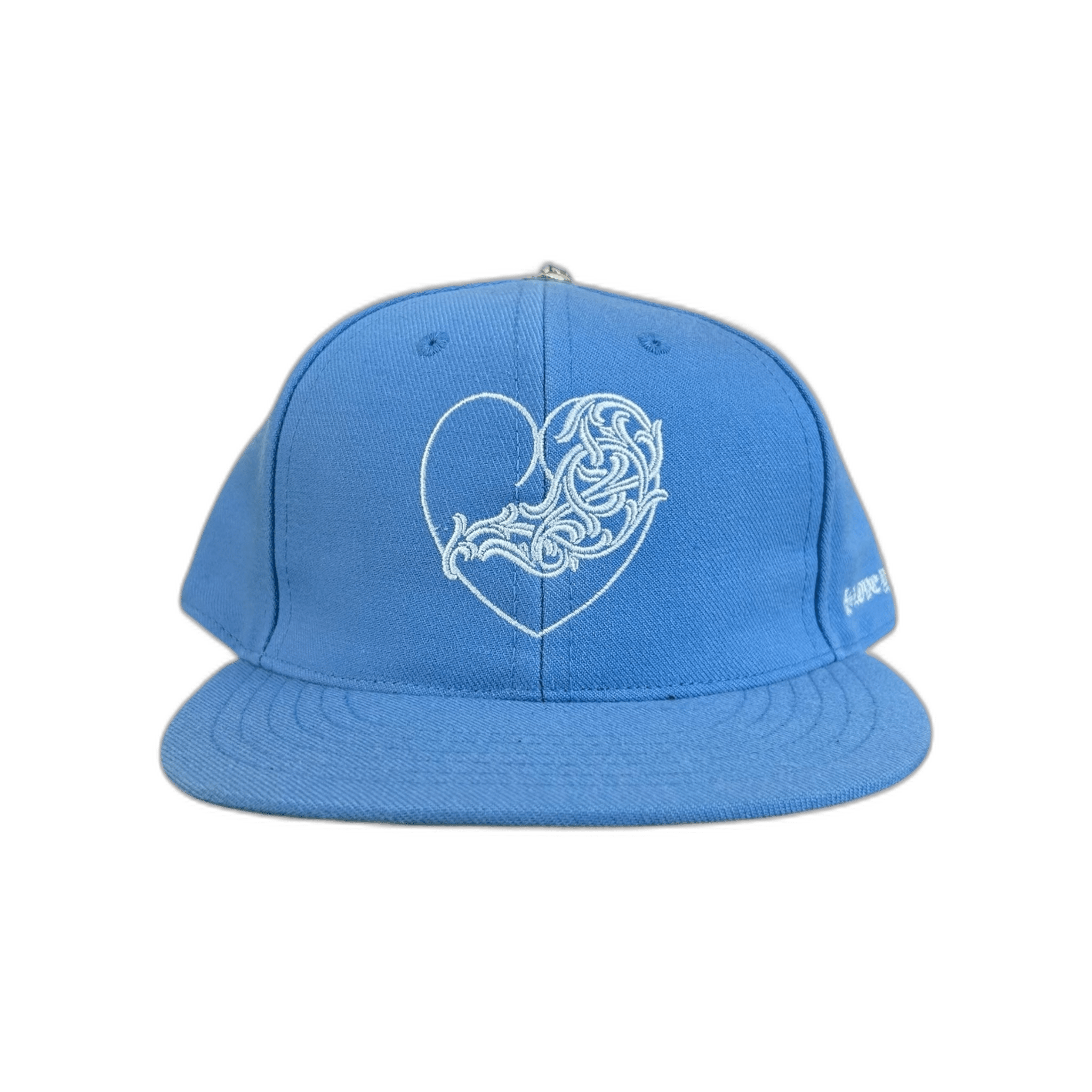 Chrome Hearts Blue & White Heart Logo Fitted Hat - Morely TrendsChrome Hearts Type here:)