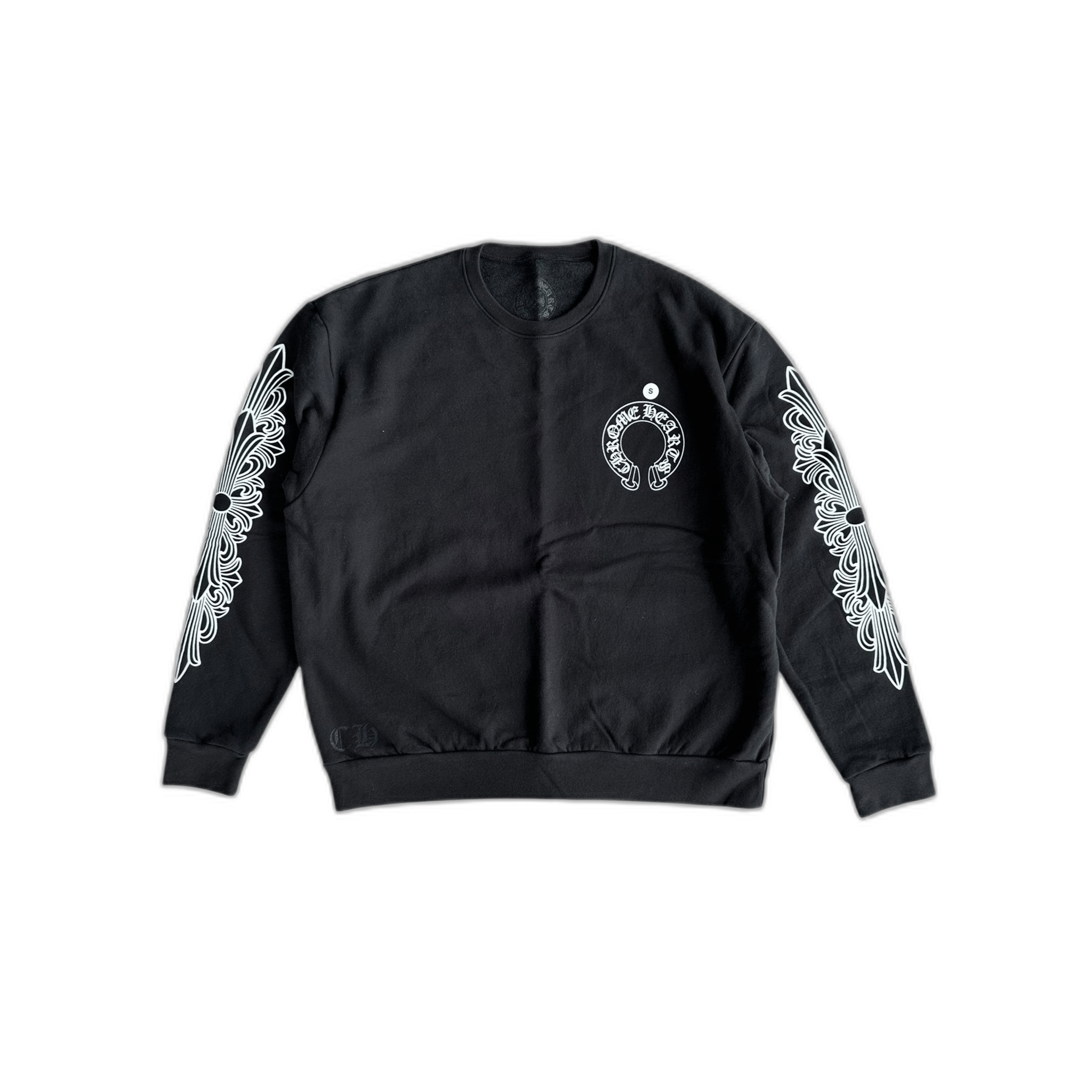 Chrome Hearts Black & White Horseshoe Logo Sweater - Morely TrendsChrome Hearts Type here:)