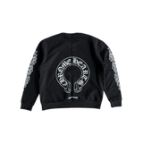 Chrome Hearts Black & White Horseshoe Logo Sweater - Morely TrendsChrome Hearts Type here:)
