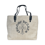 Chrome Hearts Beige & Black Cross Logo Beach Tote Bag - Morely TrendsChrome Hearts Type here:)